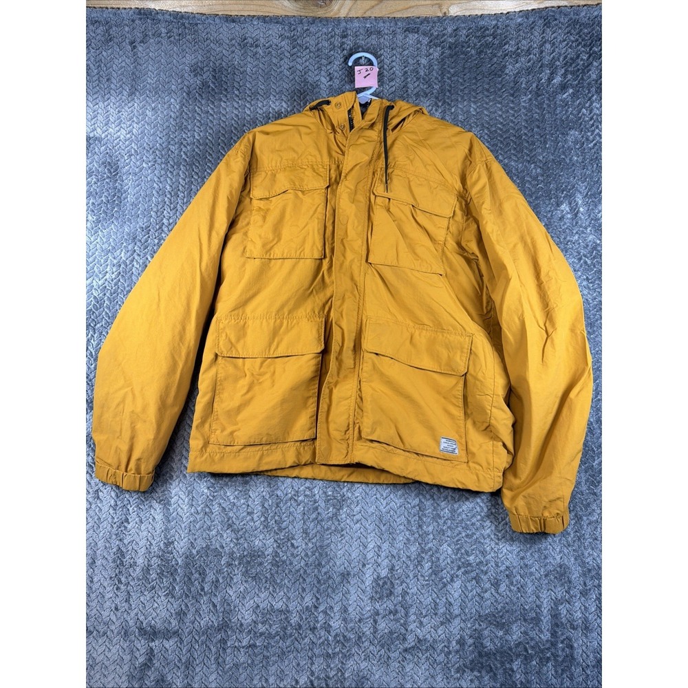 H&M‎ Orange Lightweight Water Repellent/ Windproof Hooded Jacket Men